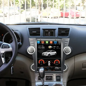 אנדרואיד 13 עבור טויוטה היילנדר 2009-2013 ברכב נגן מולטימדיה-רדיו אוטומטי ניווט GPS ראש יחידת Carplay